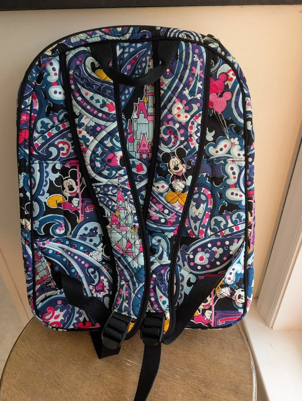 Vera Bradley 2 Piece Disney Mickey Mouse Whimsical Paisley Backpack Lunch Bunch